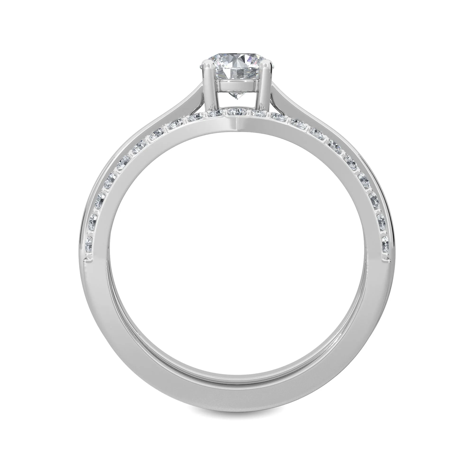 0.50 CT Metin SOLITAIRE Ring