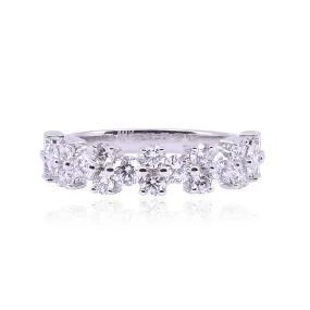 18K WHITE GOLD DIAMOND RING - 1.25CTW