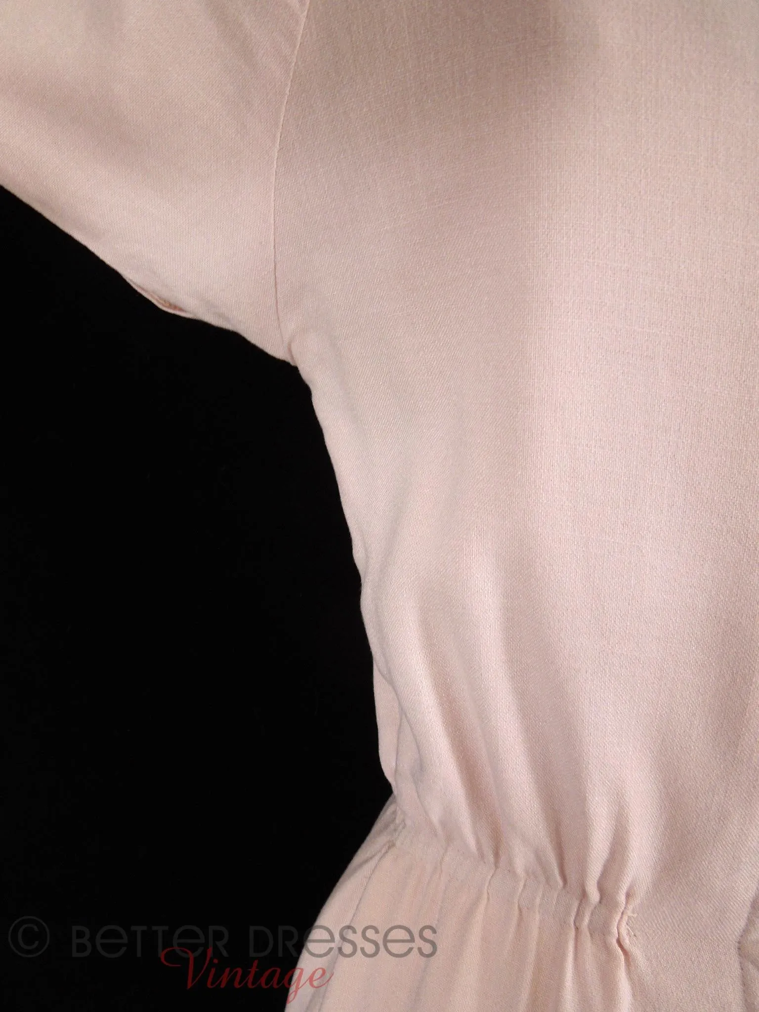 50s Pale Pink Sheath Dress - sm, med