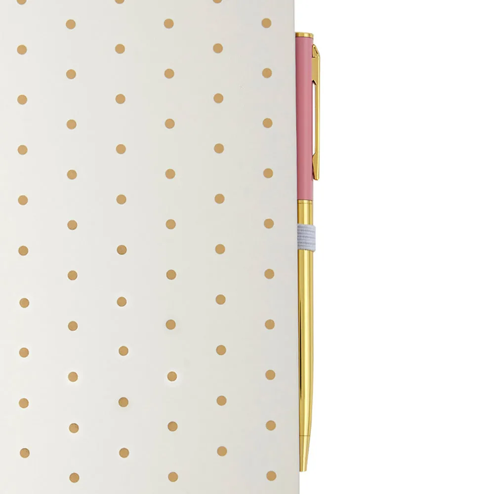 Accessorize London Girl's Gold Foil Spot Notebook Set Of 2