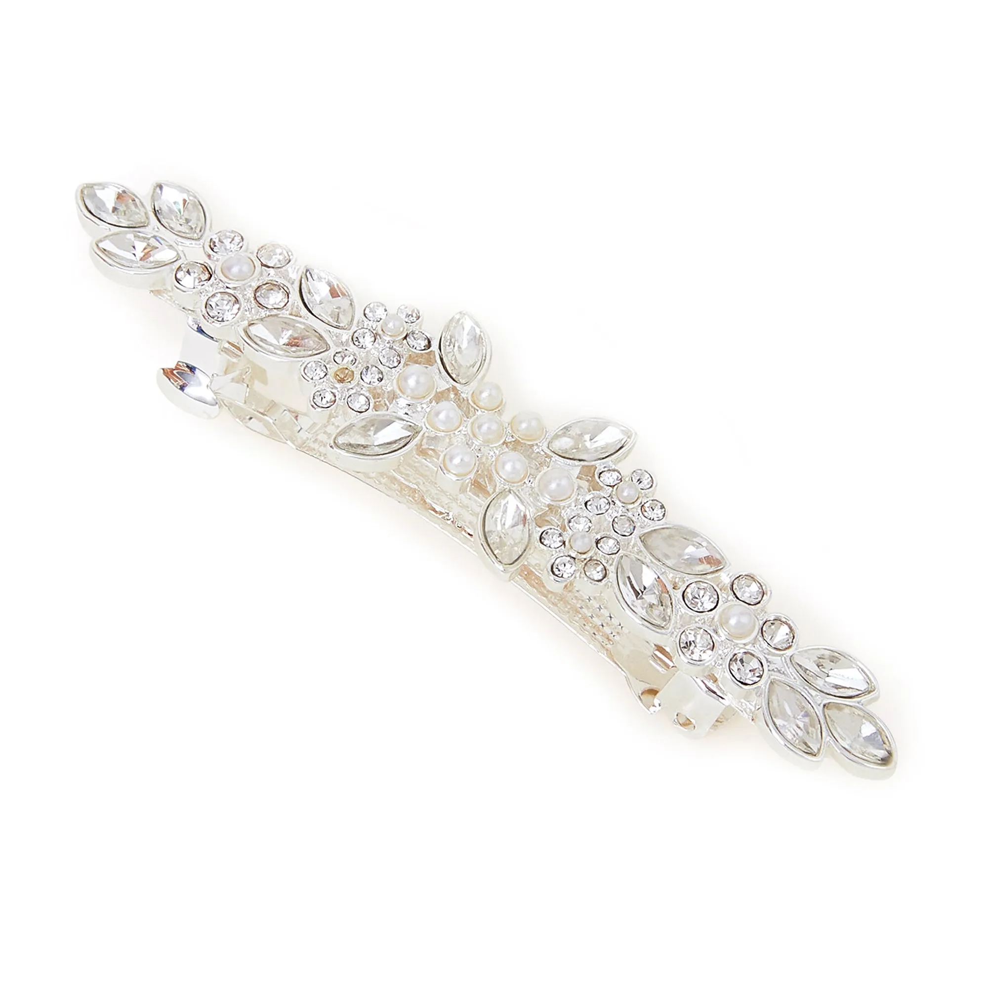 Accessorize London Pearl And Crystal Barrette Clip