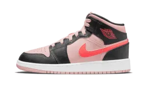 Air Jordan 1 Mid Black Pink Crimson