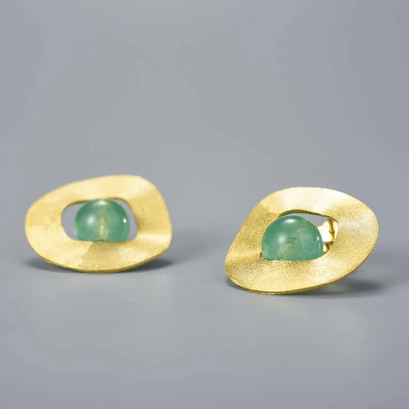 Amazonite Eyes - Stud Earrings