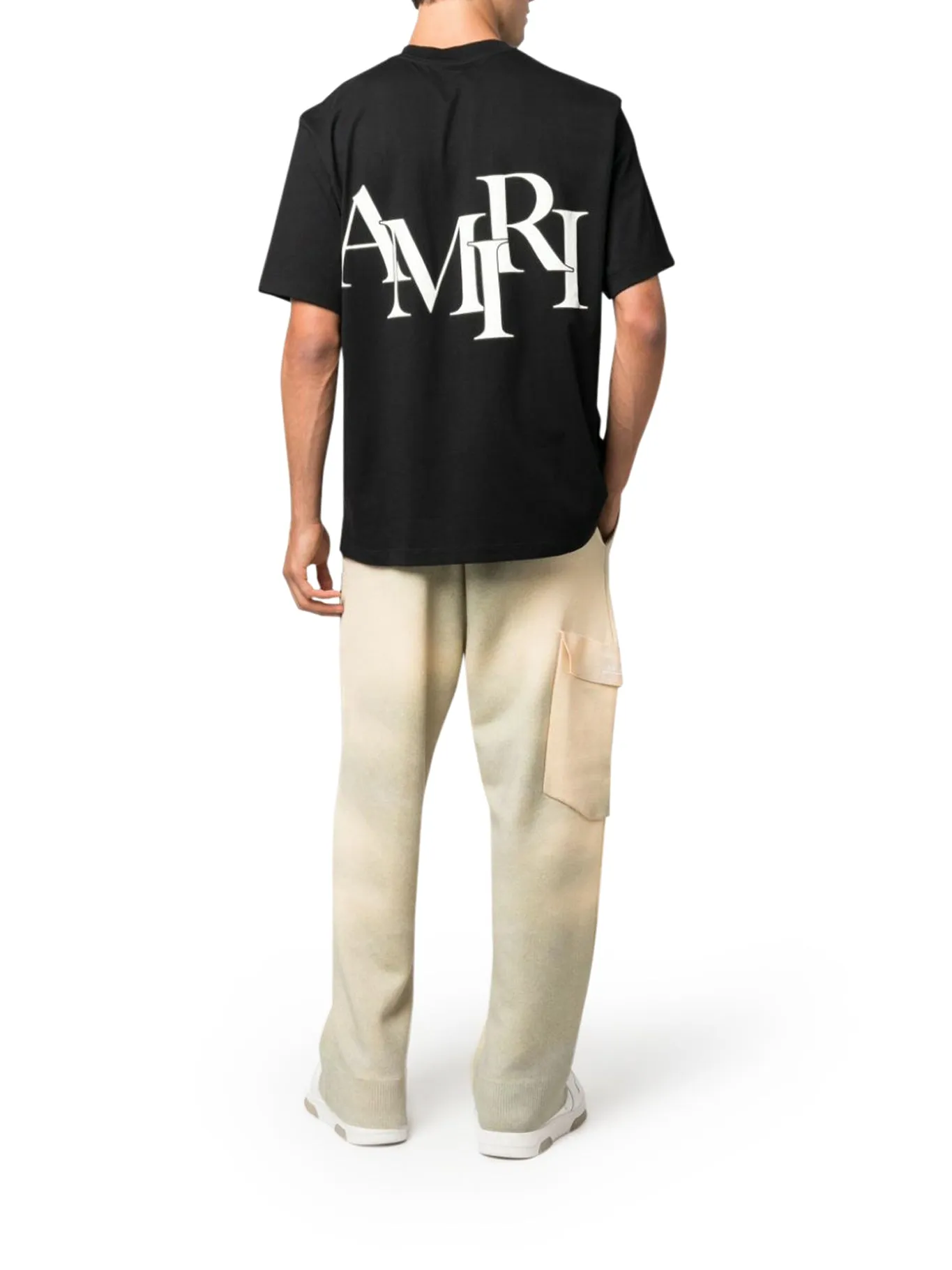 AMIRI STAGGERED LOGO TEE