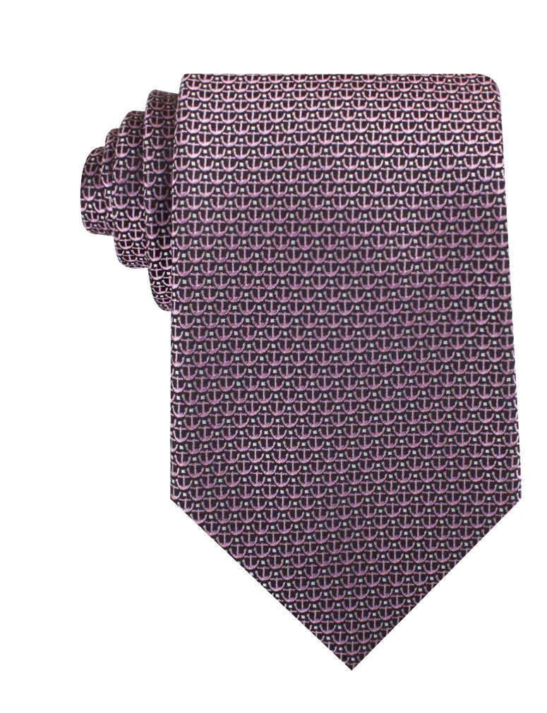 Anchor Tie - Navy with Pink