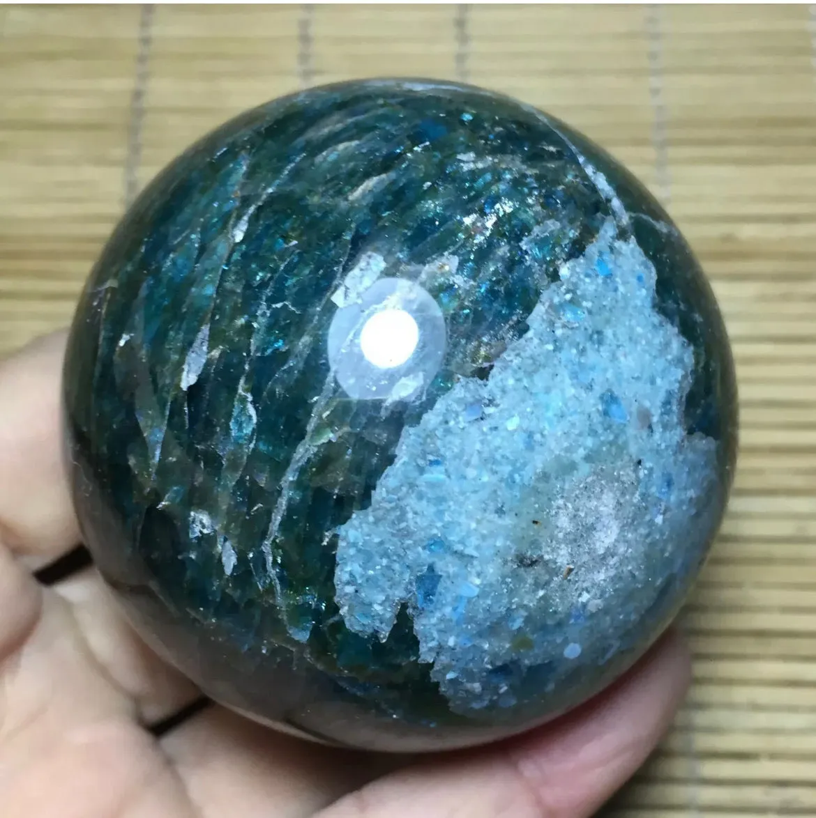 Apatite Gemstone energy Sphere