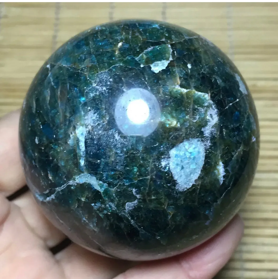 Apatite Gemstone energy Sphere