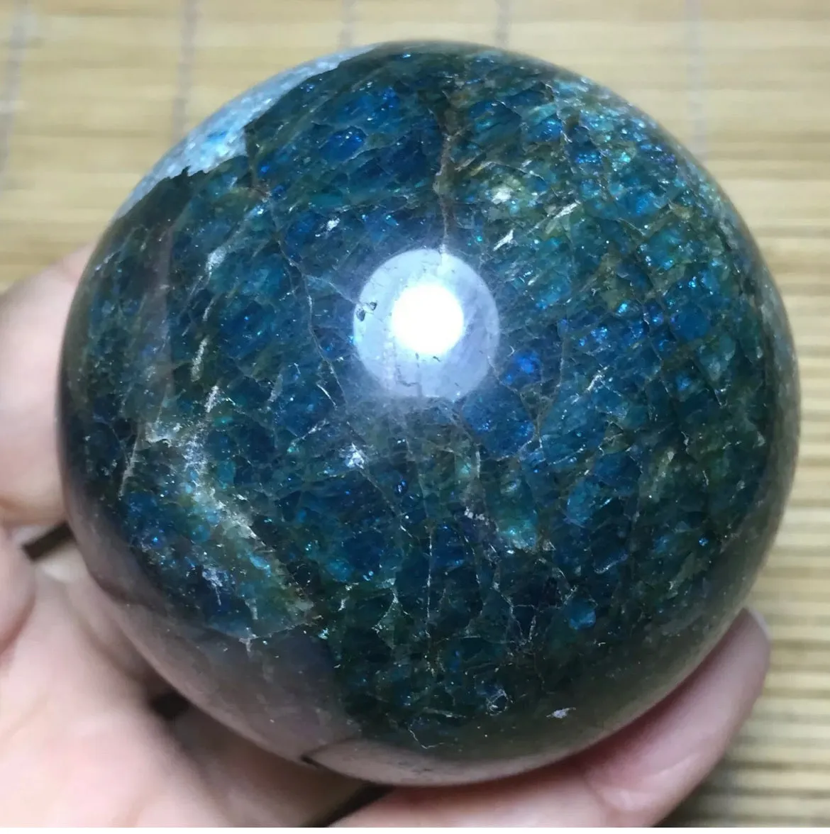 Apatite Gemstone energy Sphere