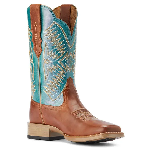 Ariat Womens Odessa Stretchfit Almond Roca/Metallic Turqueza Boot