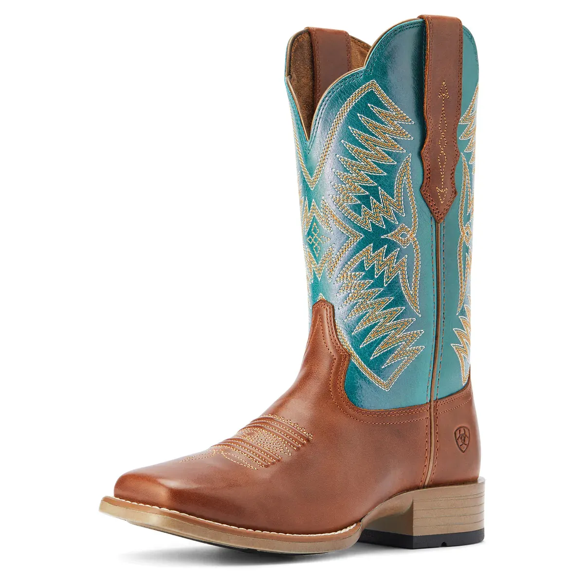 Ariat Womens Odessa Stretchfit Almond Roca/Metallic Turqueza Boot