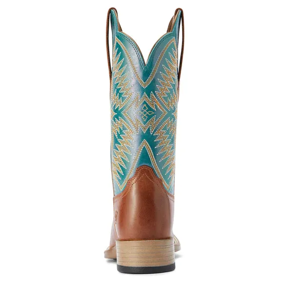 Ariat Womens Odessa Stretchfit Almond Roca/Metallic Turqueza Boot