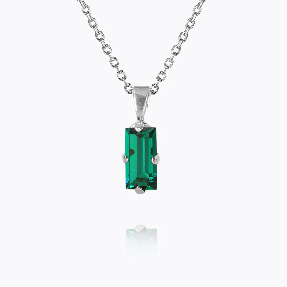 Baguette Necklace / Emerald