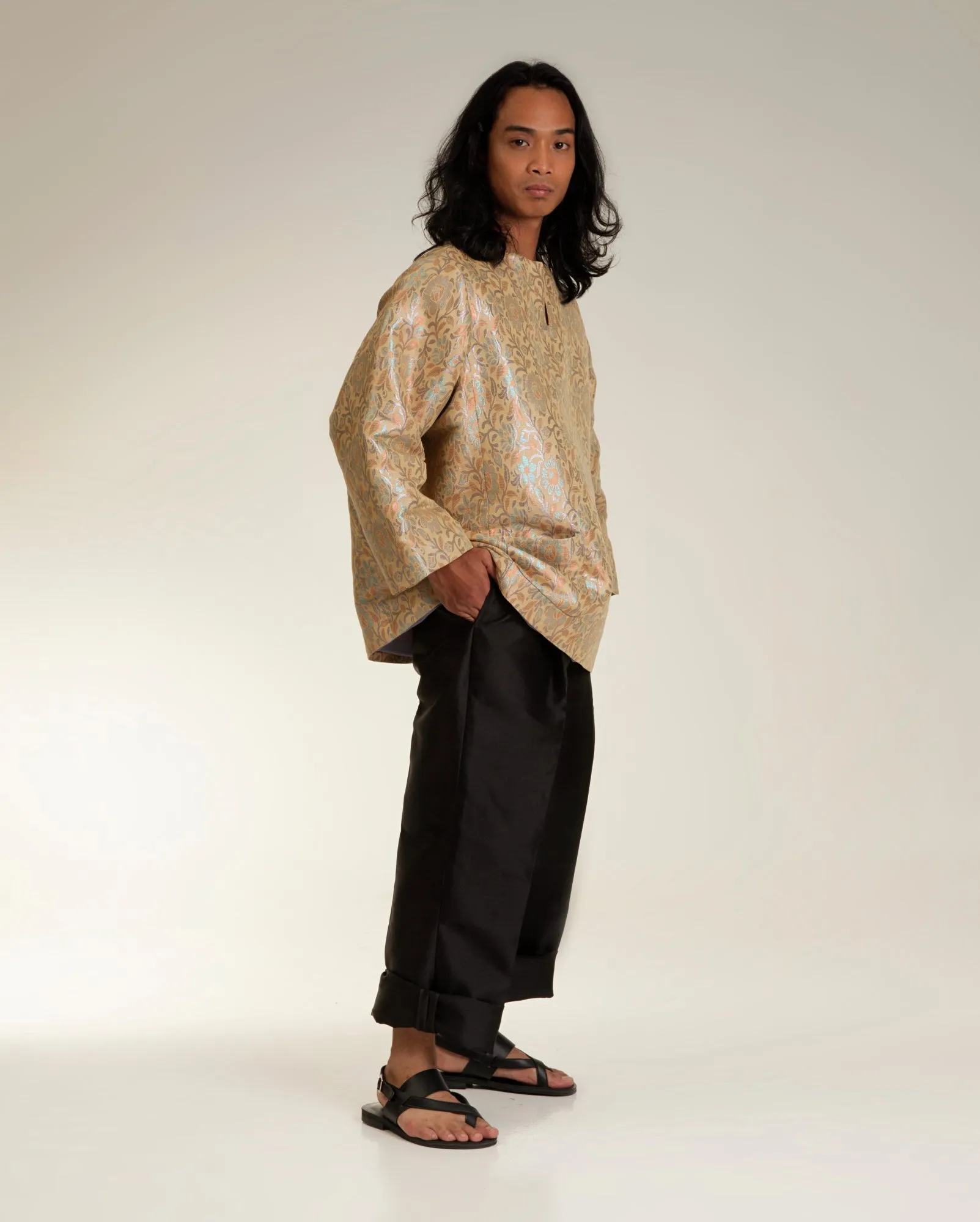 Baju Atas Songket (Beige)