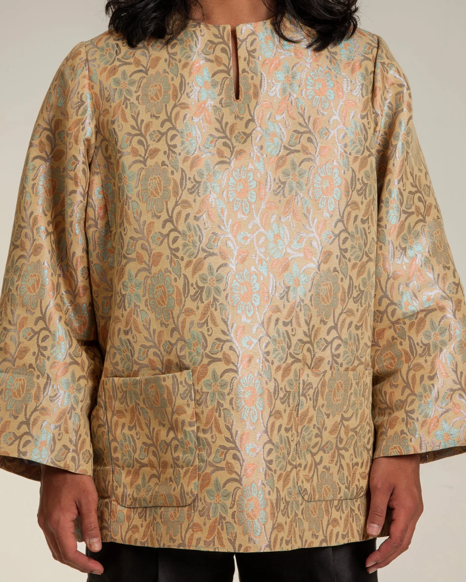 Baju Atas Songket (Beige)