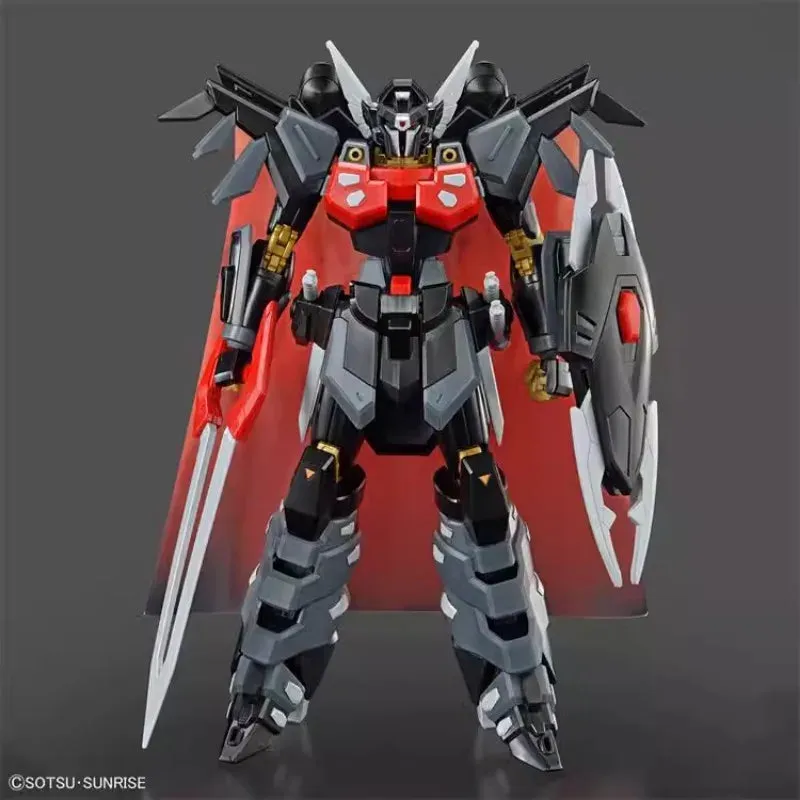 Bandai Original Gundam Model Kit Anime Figure HG 1/144 BLACK KNIGHT SQUAD SHI-VE.A  Action Figures Toys Gifts for Children