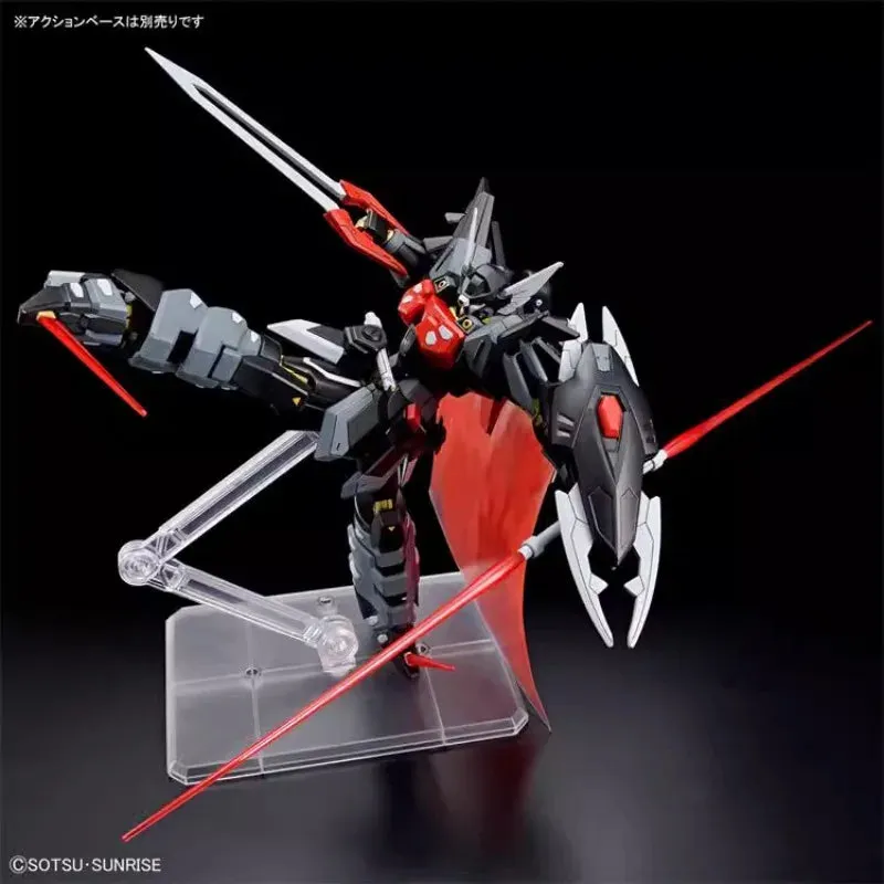 Bandai Original Gundam Model Kit Anime Figure HG 1/144 BLACK KNIGHT SQUAD SHI-VE.A  Action Figures Toys Gifts for Children