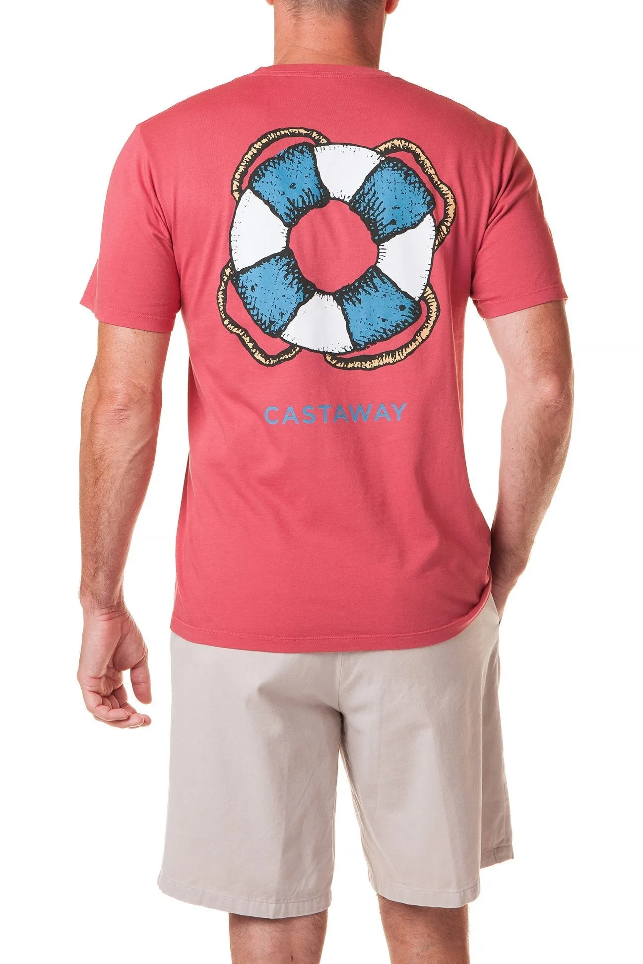 Beach Tee Cardinal Red Castaway