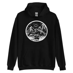 Berge - Camping Van - (12) - Unisex Hoodie