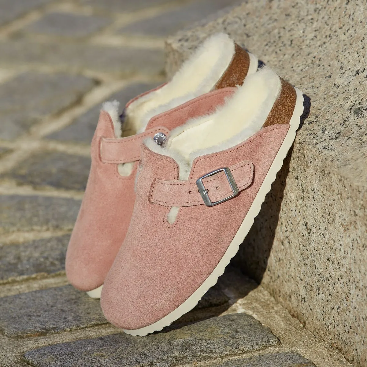 Birkenstock Boston VL Fell Pink Clay      