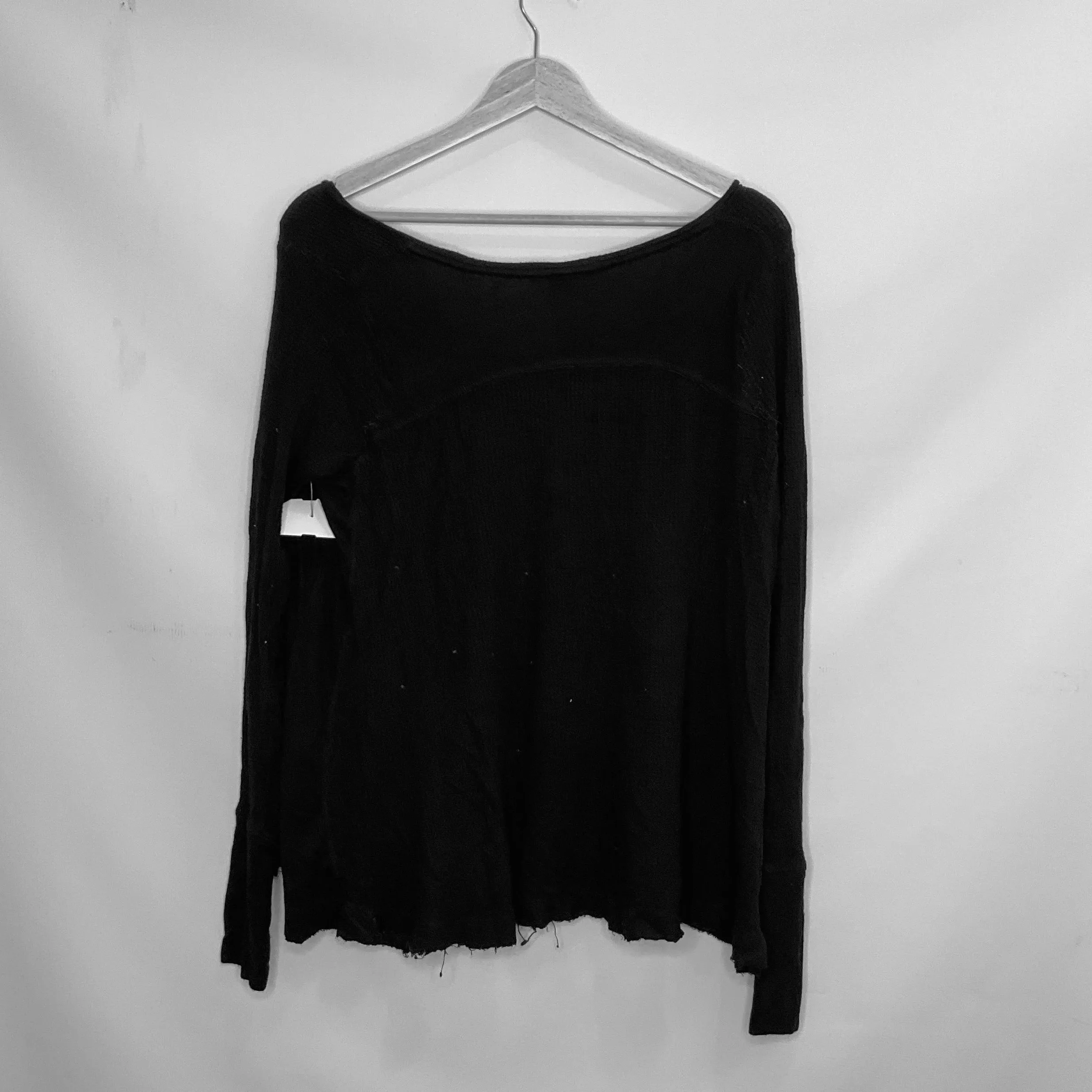 Black Top Long Sleeve Basic We The Free, Size S