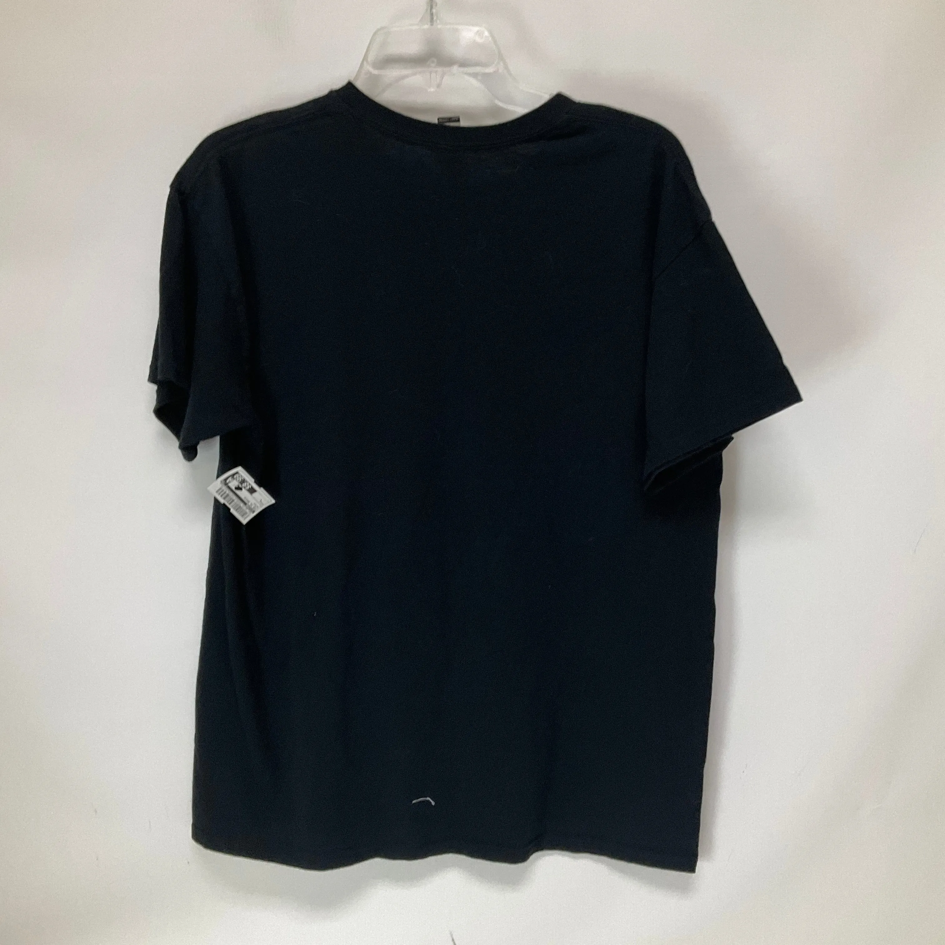 Black Top Short Sleeve Basic Gildan, Size L