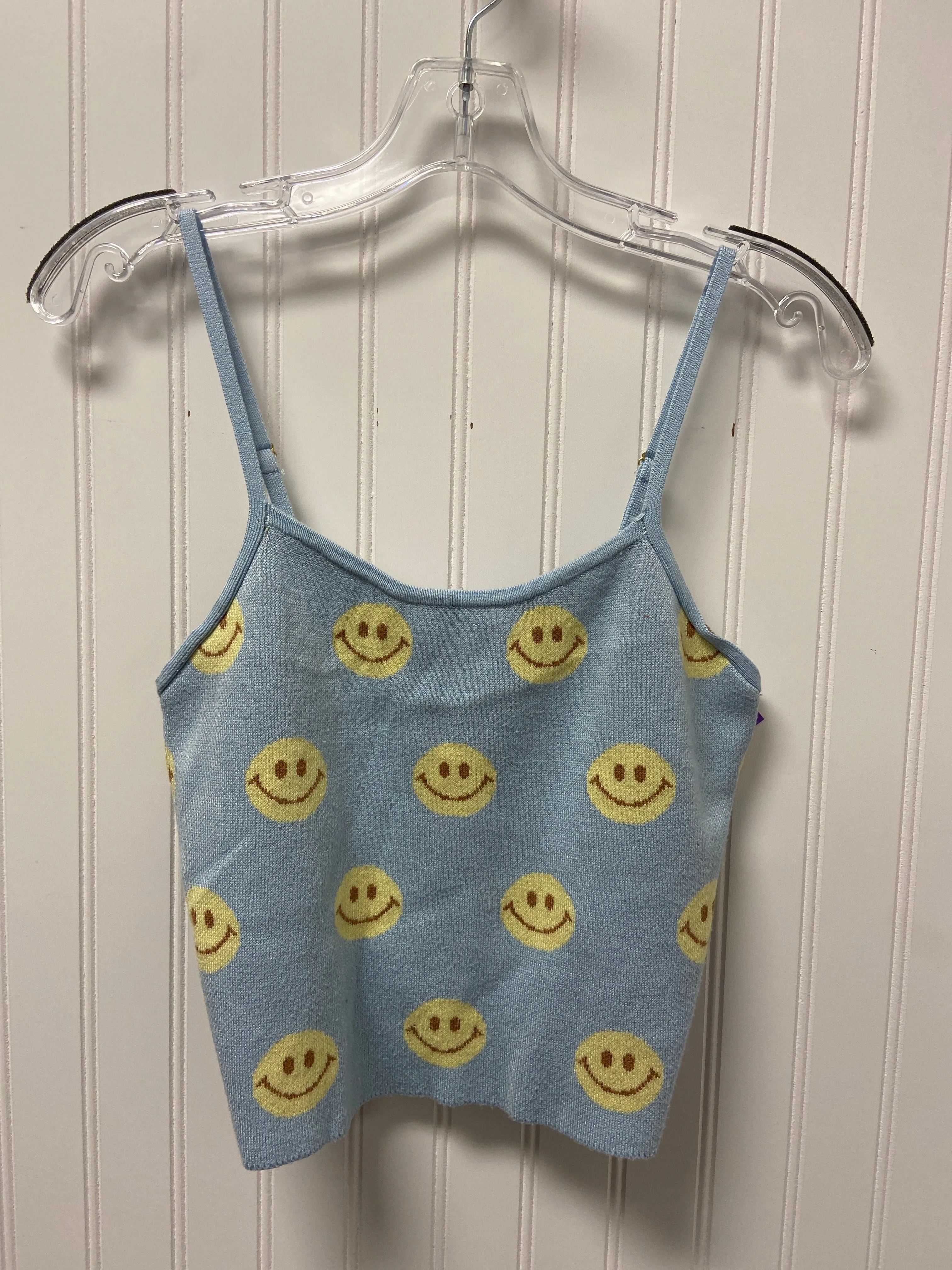 Blue Top Sleeveless Basic Say What, Size S