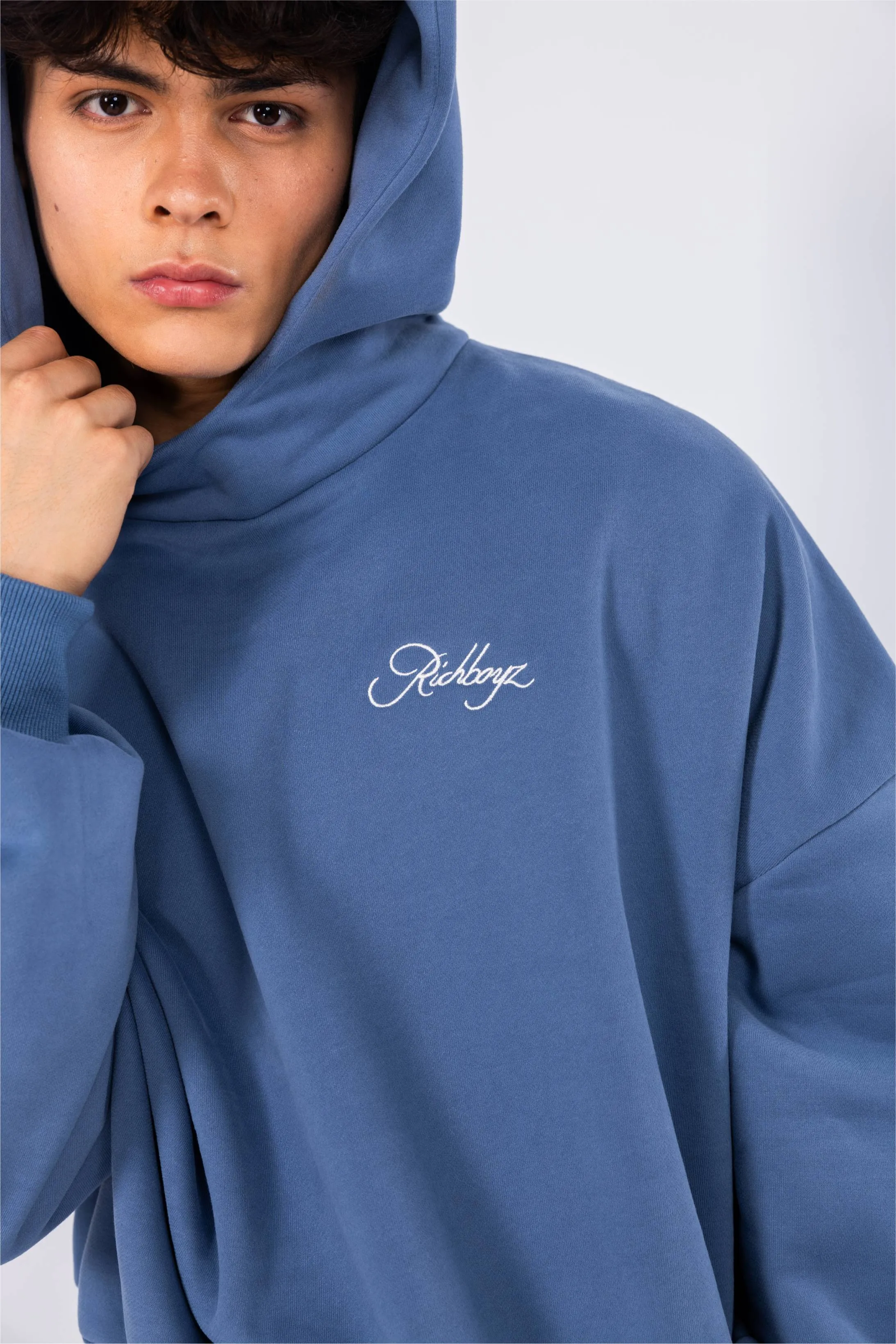 Box Hoodie - Dull Blue