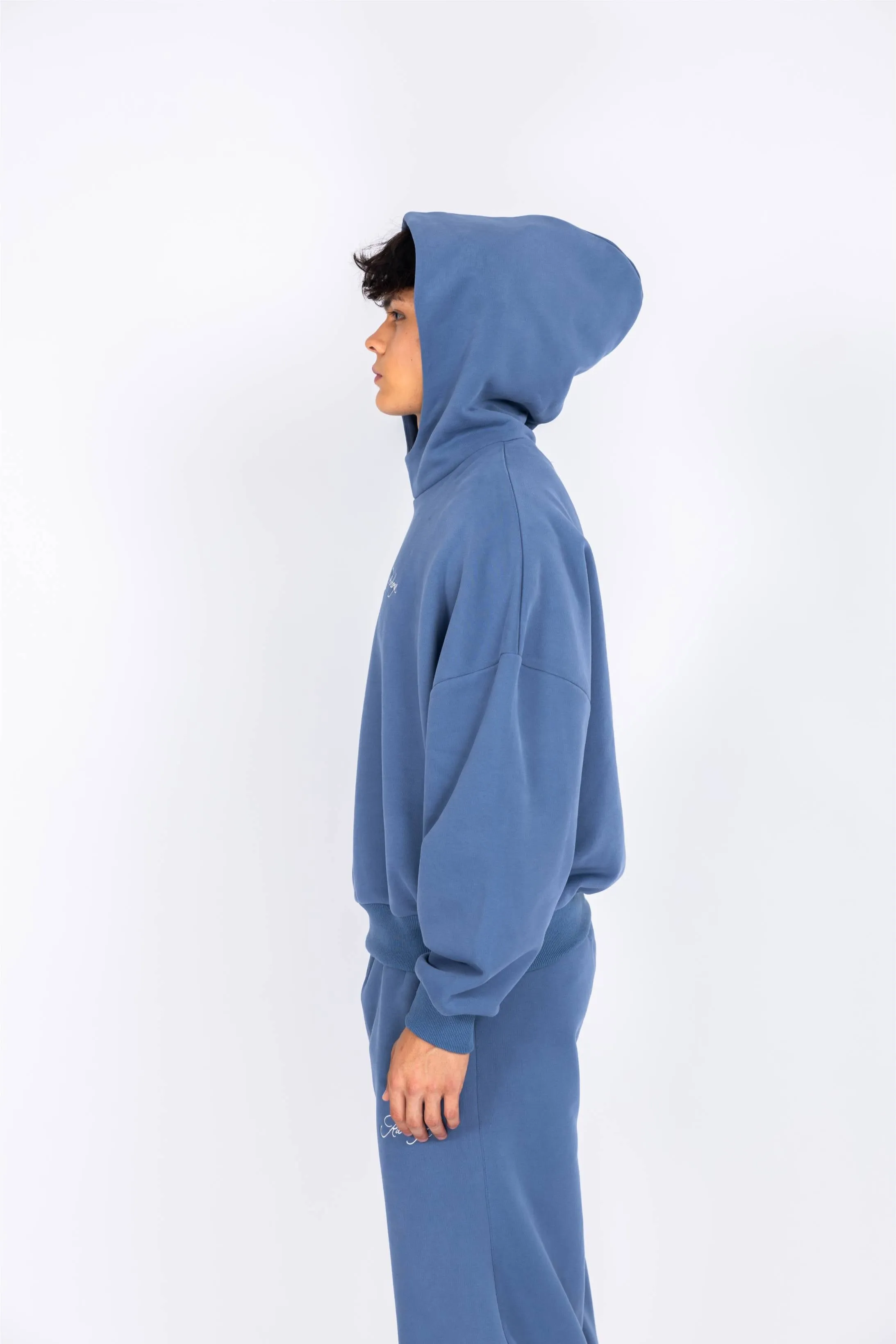 Box Hoodie - Dull Blue