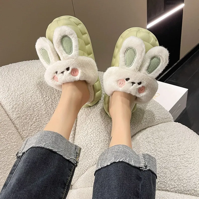 Bunny Waterproof Fluffy Winter Slippers MK18521