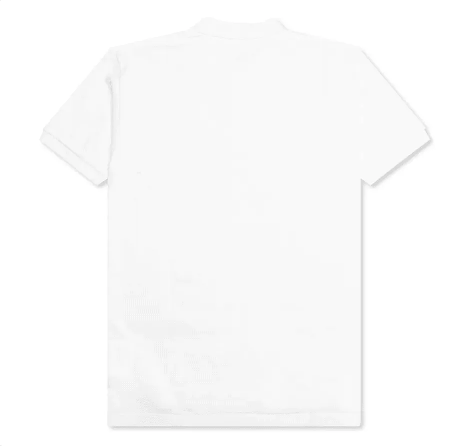 COMME DES GARCONS PLAY POLO SHIRT - WHITE