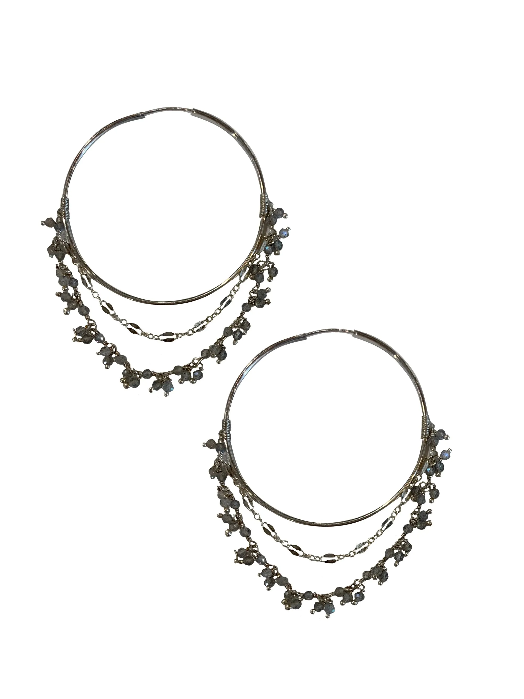 Dangle Crystal Hoops