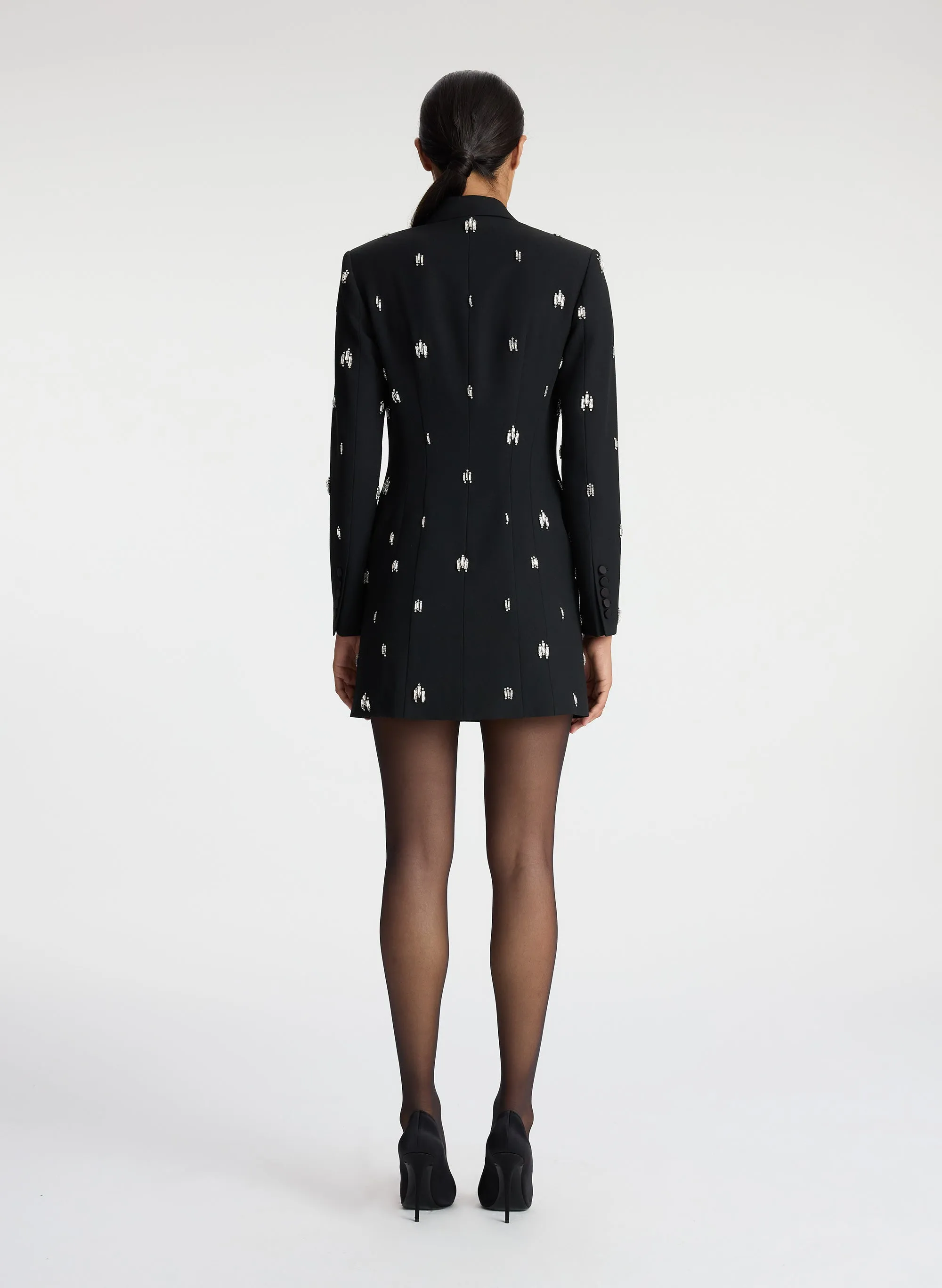 Declan Embellished Tuxedo Dress