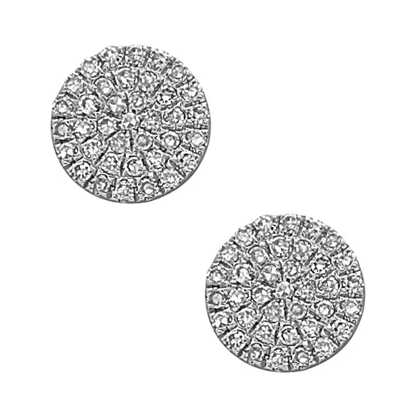 Diamond Disc Earrings