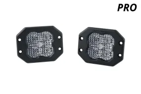 Diode Dynamics Stage Series 3" SAE/DOT White Pro Flush Mount LED Pod (Pair)