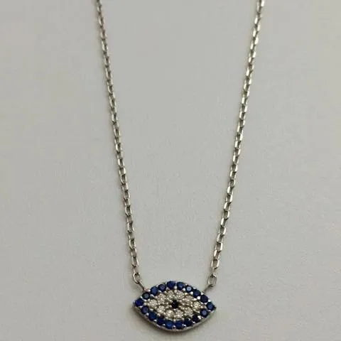 Eye Eye Swarovski Crystal Fine Chain Necklace