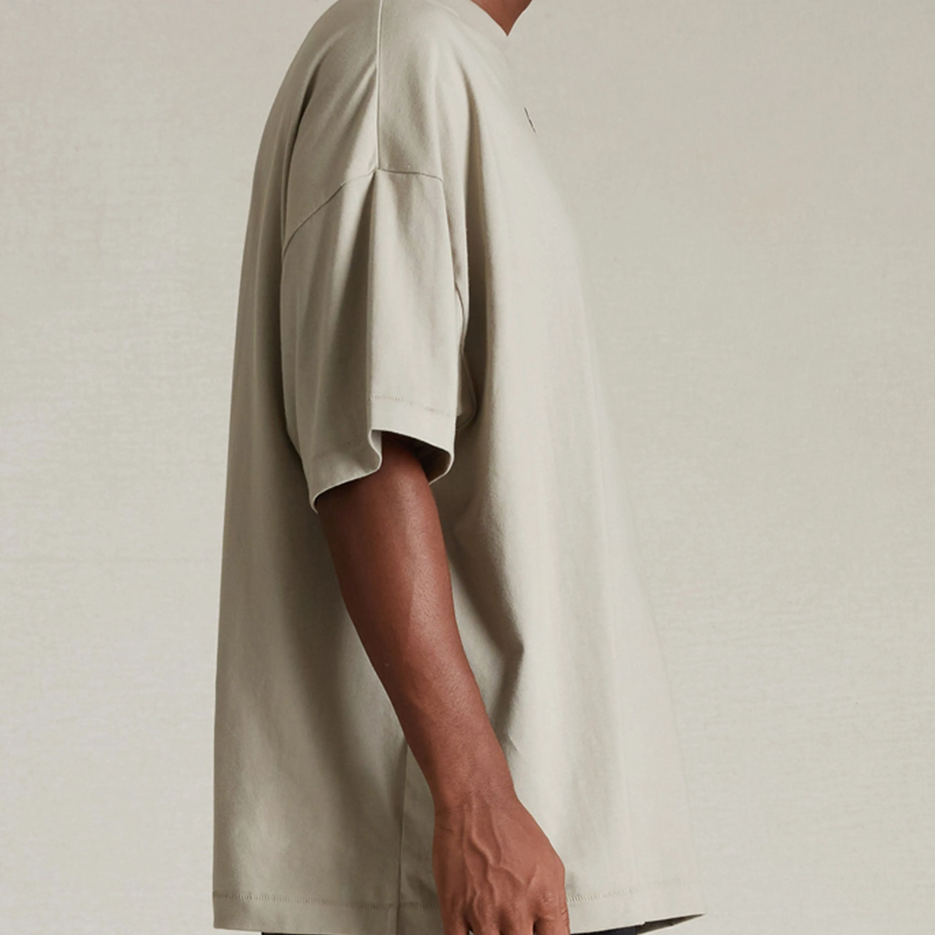 Fear of God Essentials Applique Box Logo Drop Shoulder Tee Seal (Oversized)