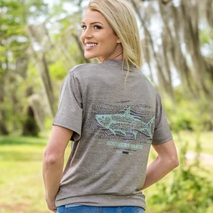 FieldTec™ Heathered Performance Tee - Tarpon