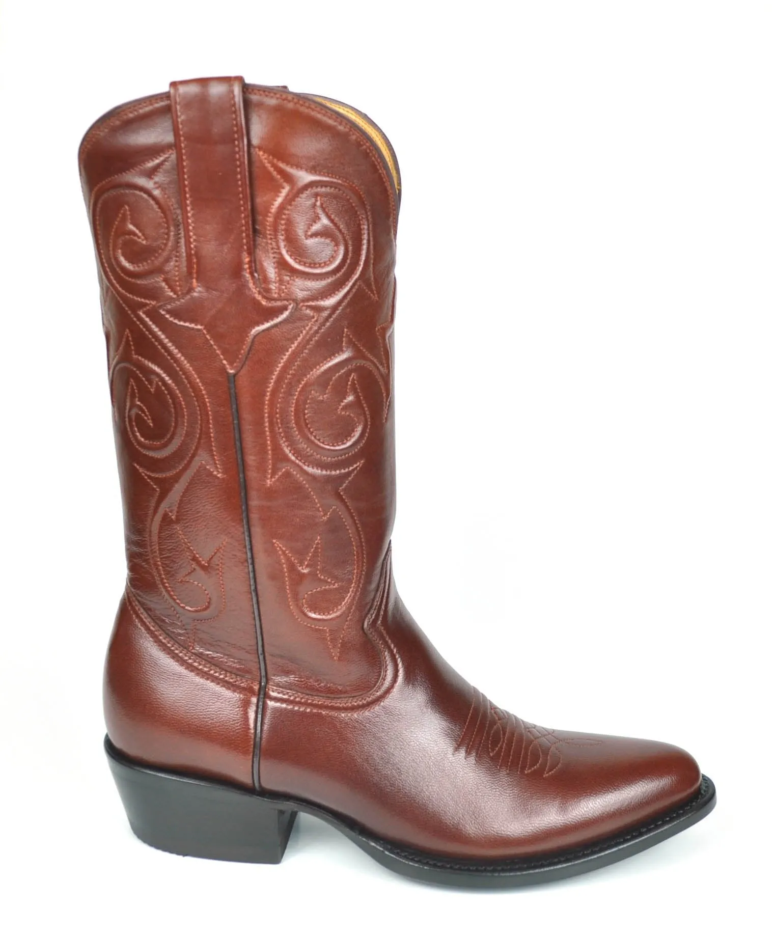 Gavel Men's Denton Goat Classic Western Boots - Budapest Brown