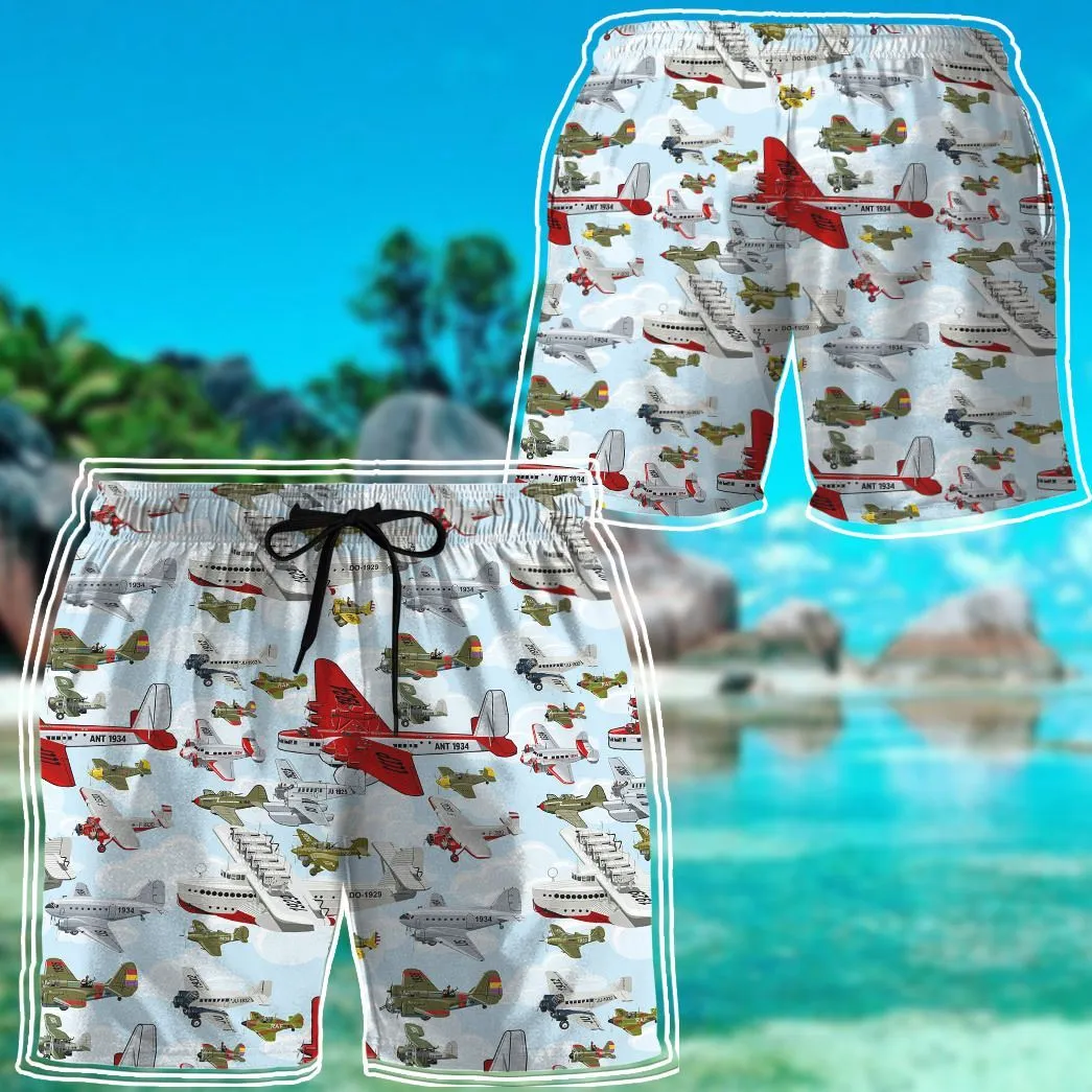 Gearhuman 3D Aircraft Pattern Hawaii Shirt