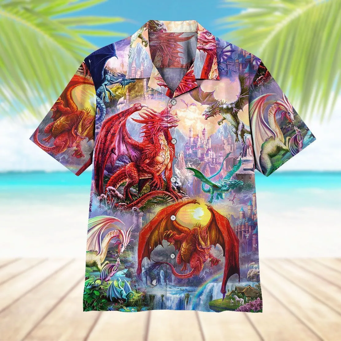 Gearhuman 3D Dragon Hawaii Shirt