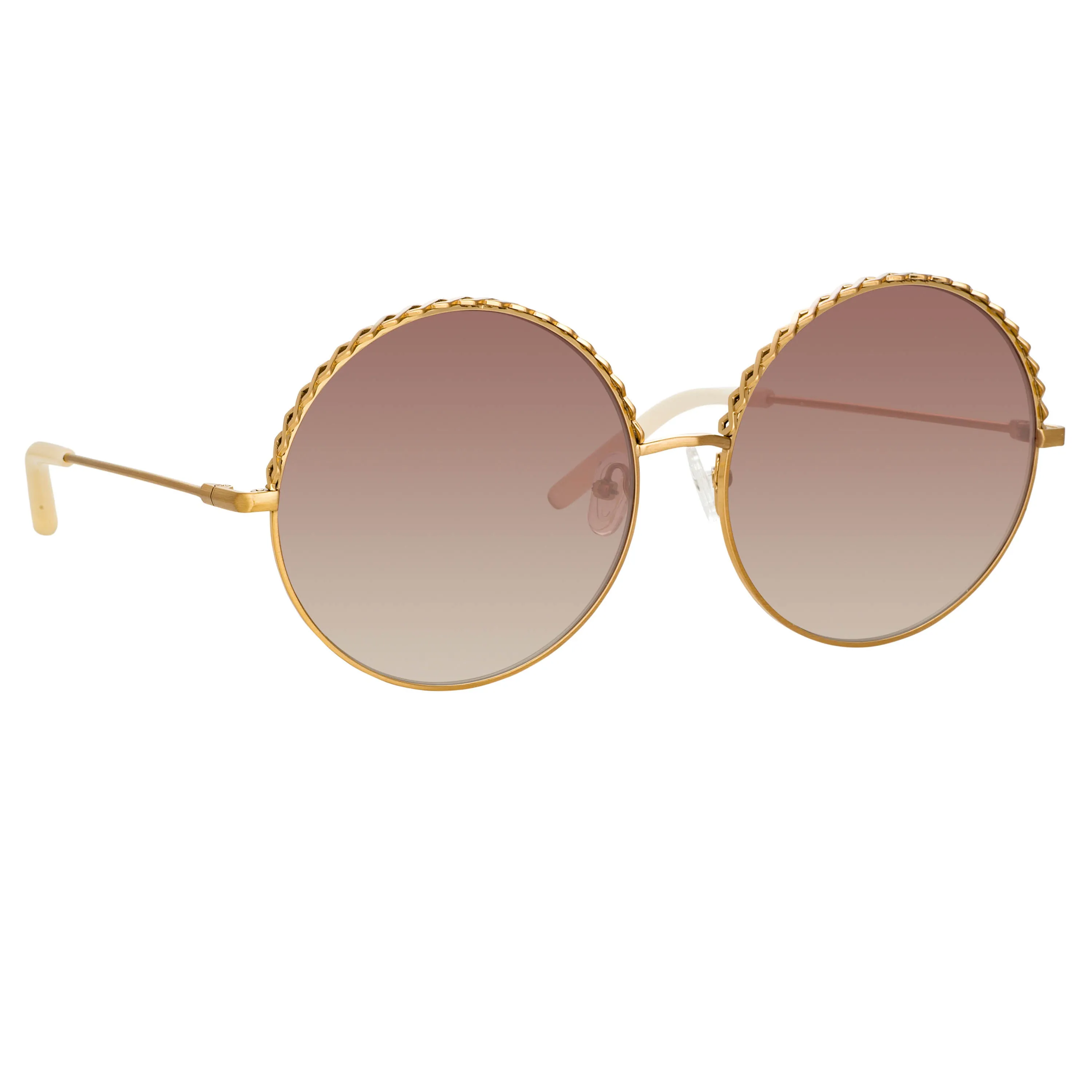 Gold/Pink/Brown Geranium Sunglasses