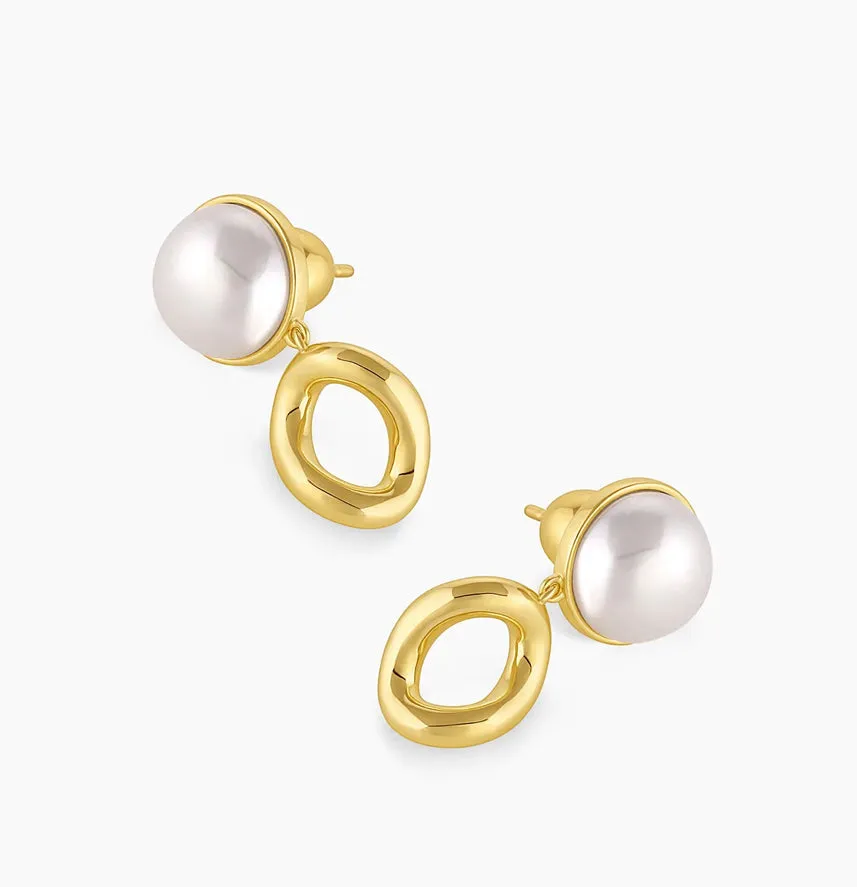 Gorjana ‘Lou Pearl Earrings’