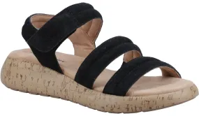 Hush Puppies Skye Womens Leather Touch-Fastening Sandal