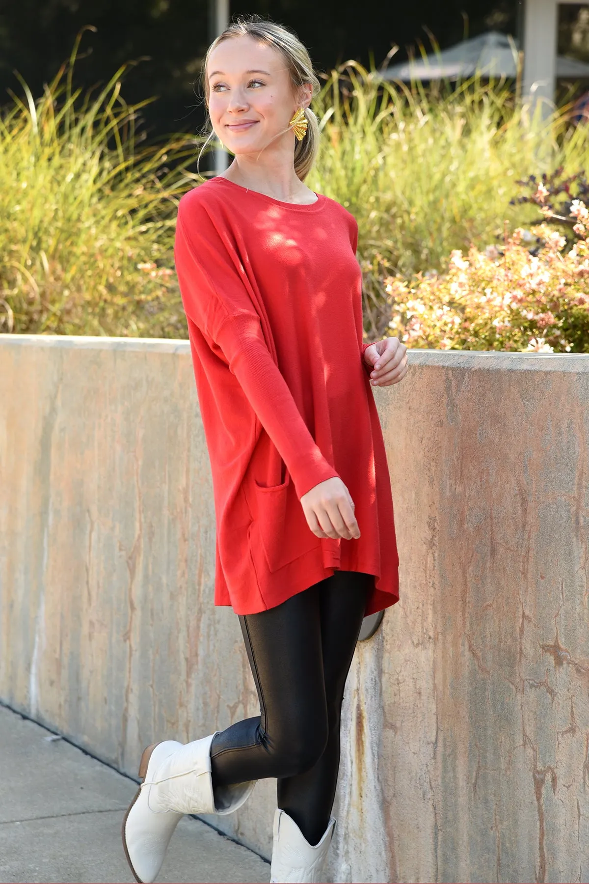 JASMINE SWEATER - RED