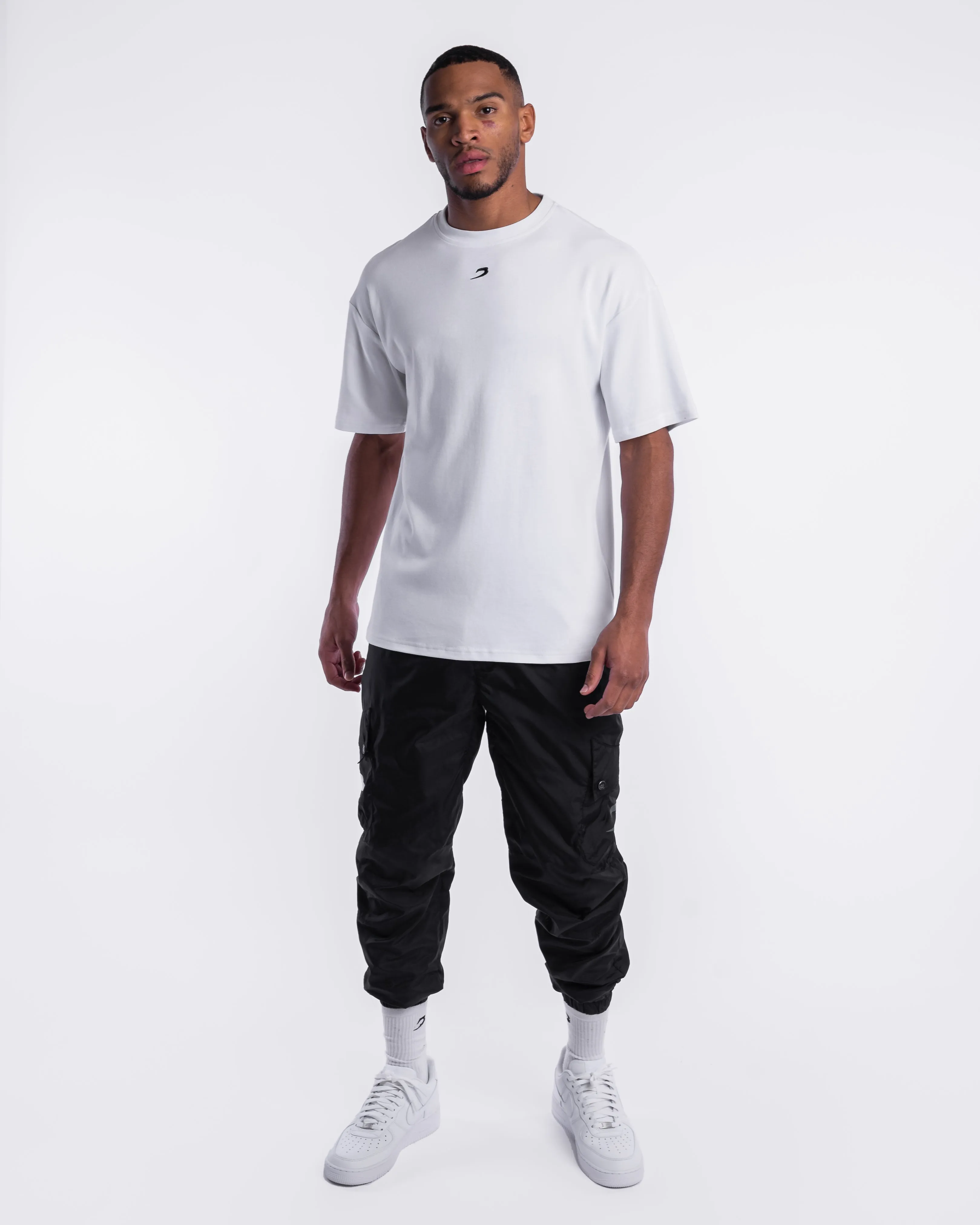 Johnson Oversized Strike T-Shirt - White