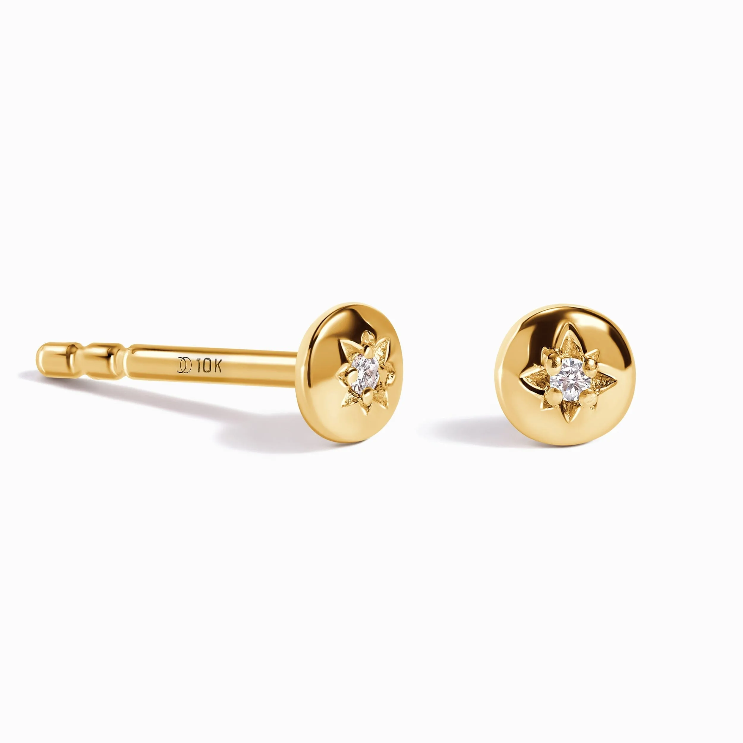 Kids Lab Diamond Earrings - North Star