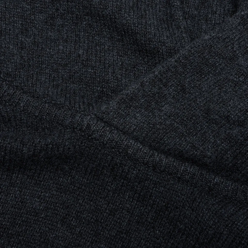 Knit Hoodie - Anthracite Grey