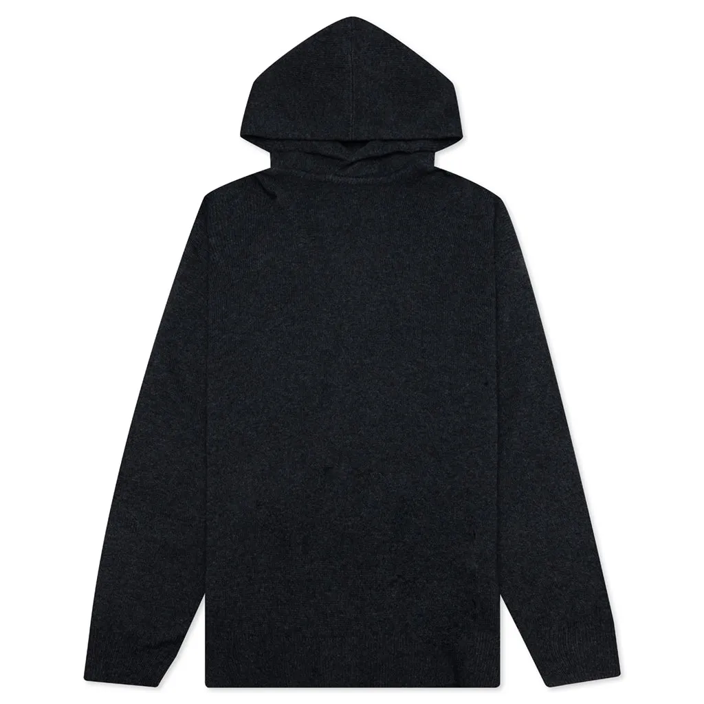 Knit Hoodie - Anthracite Grey