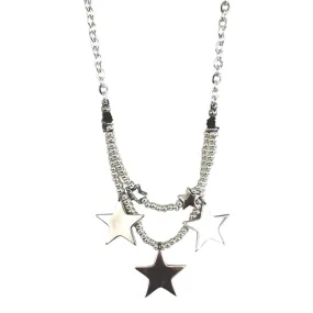 MALDITA RITA BLACK STAR BUTTON NECKLACE