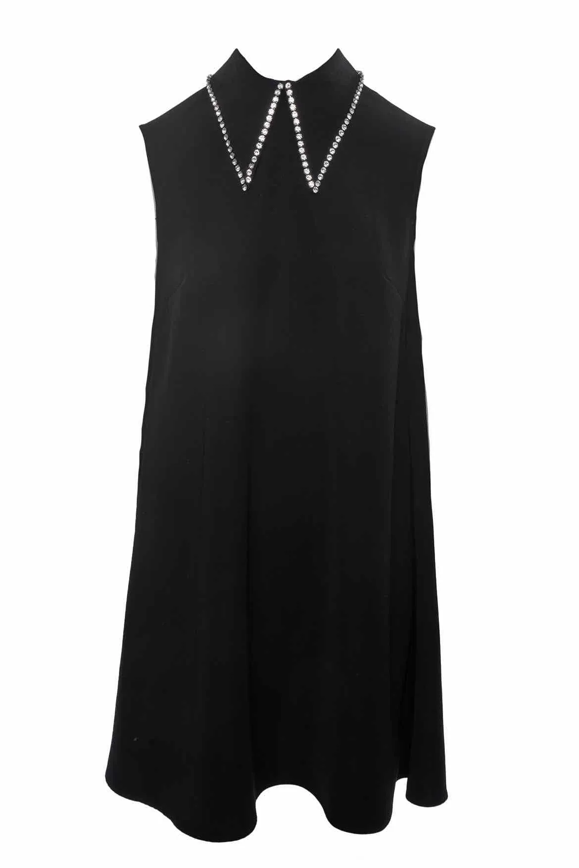 MCQ Size 46 2016 Crystal Long Collar Dress